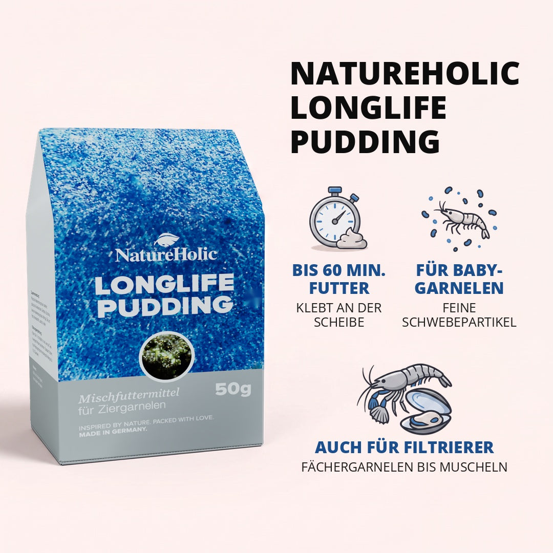 NatureHolic - Longlife Pudding Garnelenfutter - 50ml