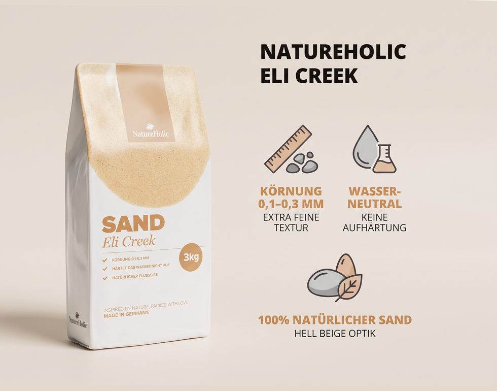 NatureHolic Eli Creek - extra feiner Natursand