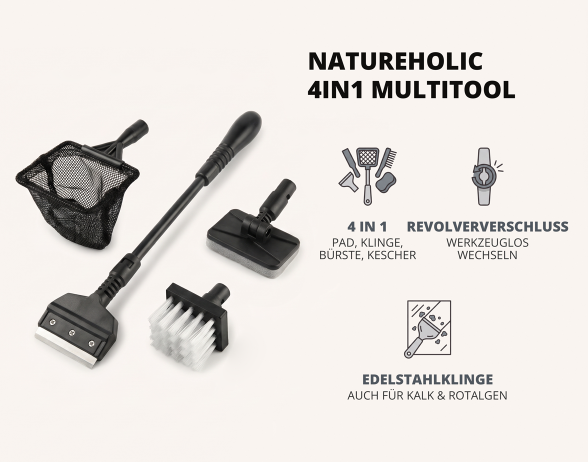 NatureHolic 4in1 Multitool - Aquarium Toolset
