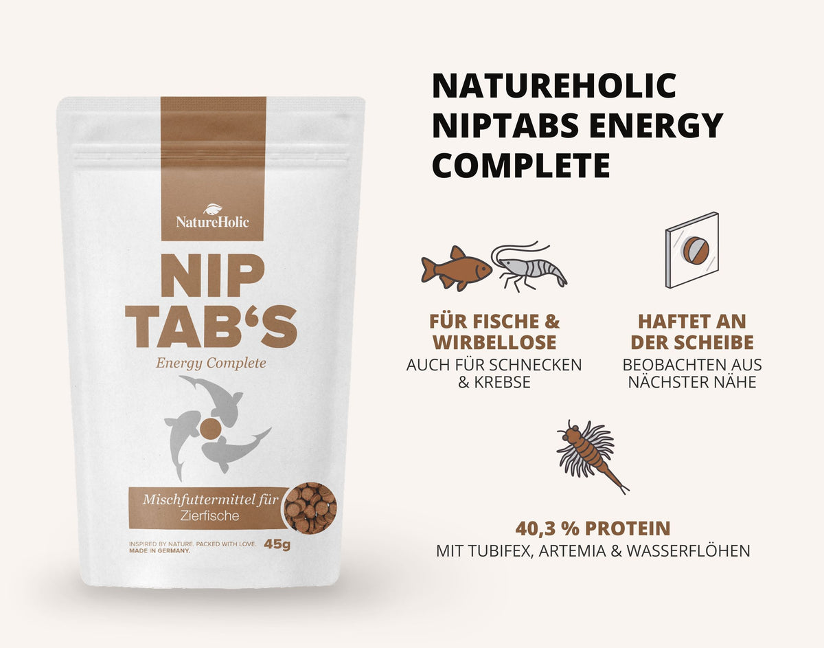 NatureHolic NipTabs Energy Complete - Hafttabletten Aquarium