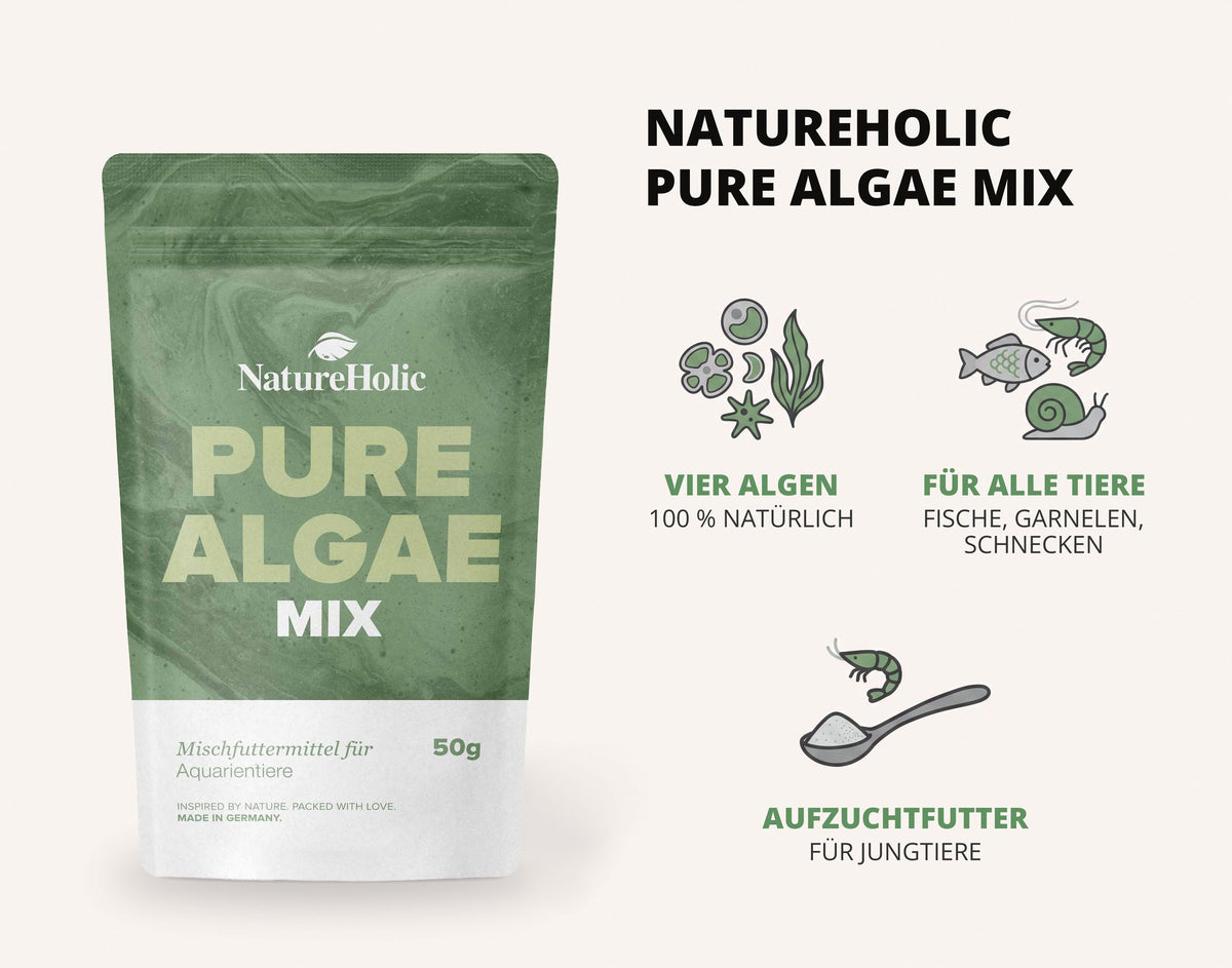 NatureHolic Pure Algae Mix - 50g Algenfutter