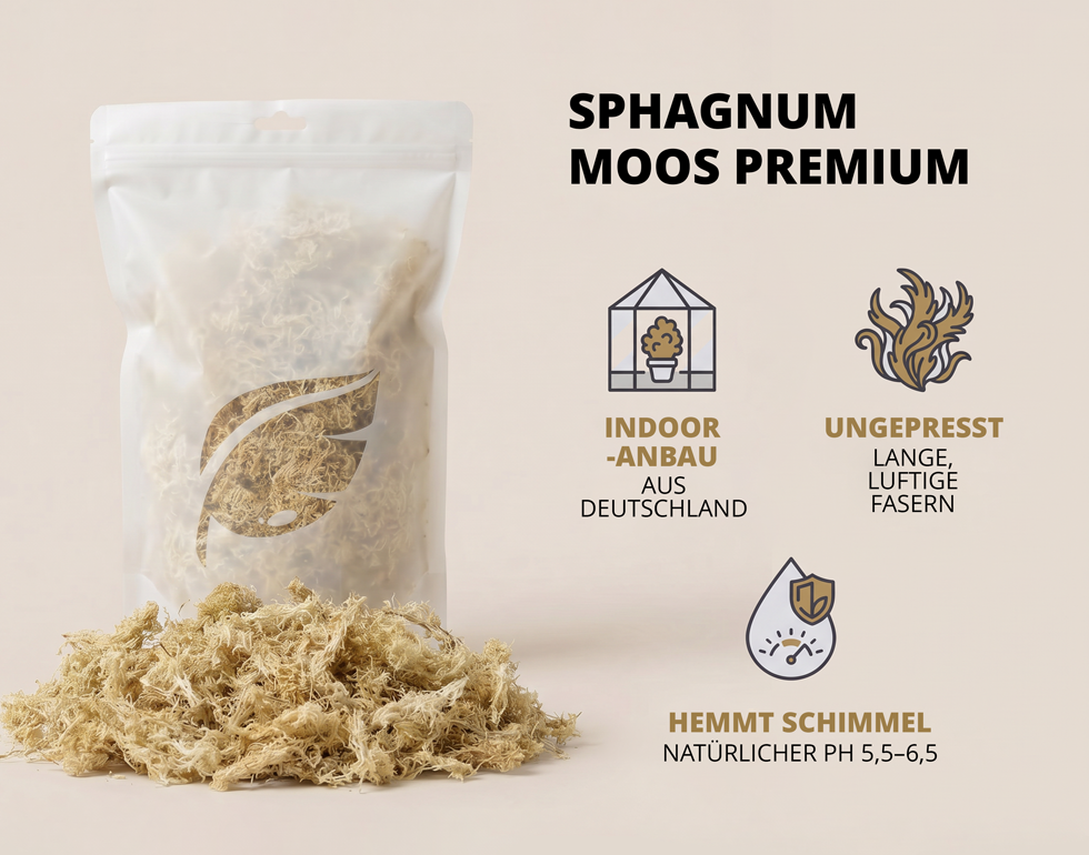 NatureHolic Sphagnum Moos - für Terrarien