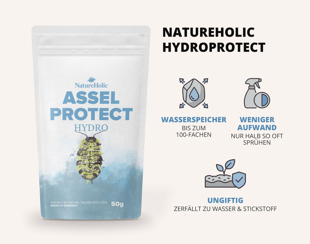 NatureHolic Assel 'Sorglos' Paket – Asselfeed, HydroProtect & TerrainBoost für Asseln im Terrarium