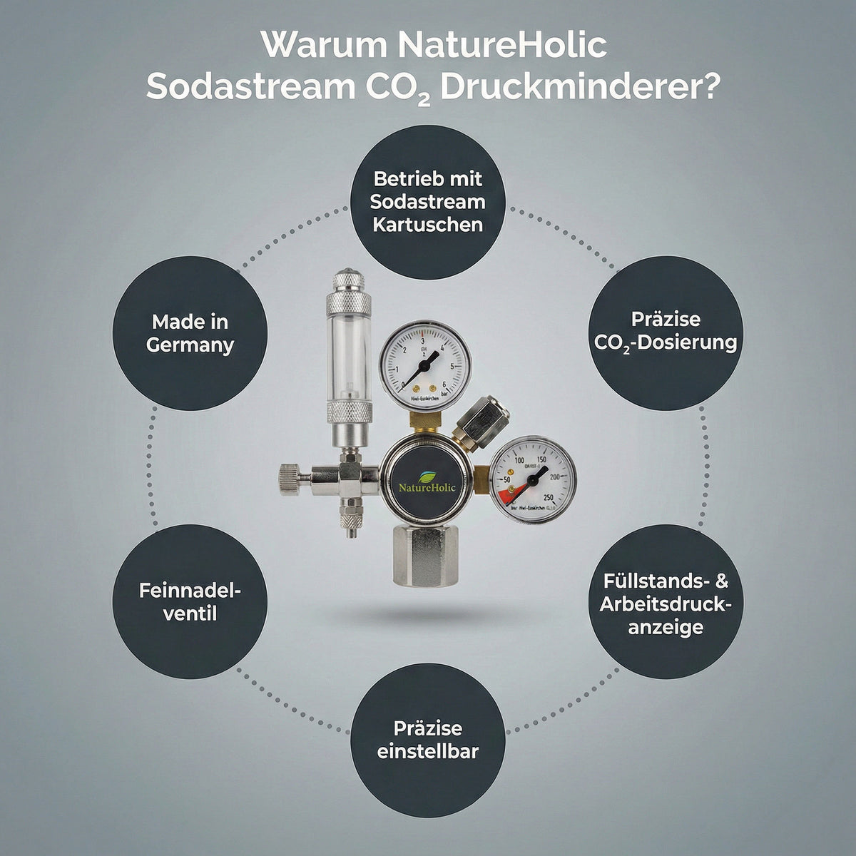 Natureholic - CO2 Anlage Komplett Set Sodastream