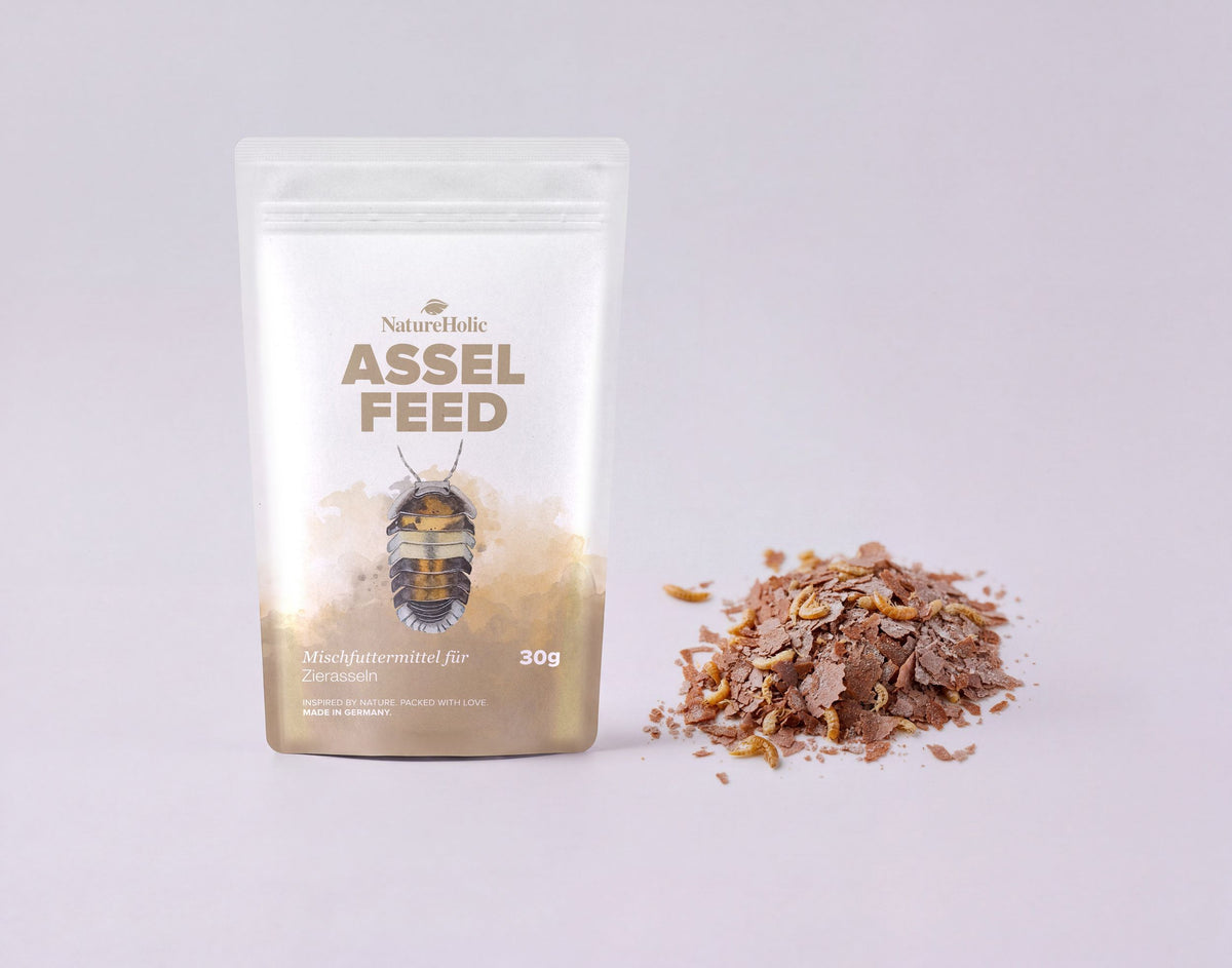 NatureHolic Assel 'Sorglos' Paket – Asselfeed, HydroProtect & TerrainBoost für Asseln im Terrarium