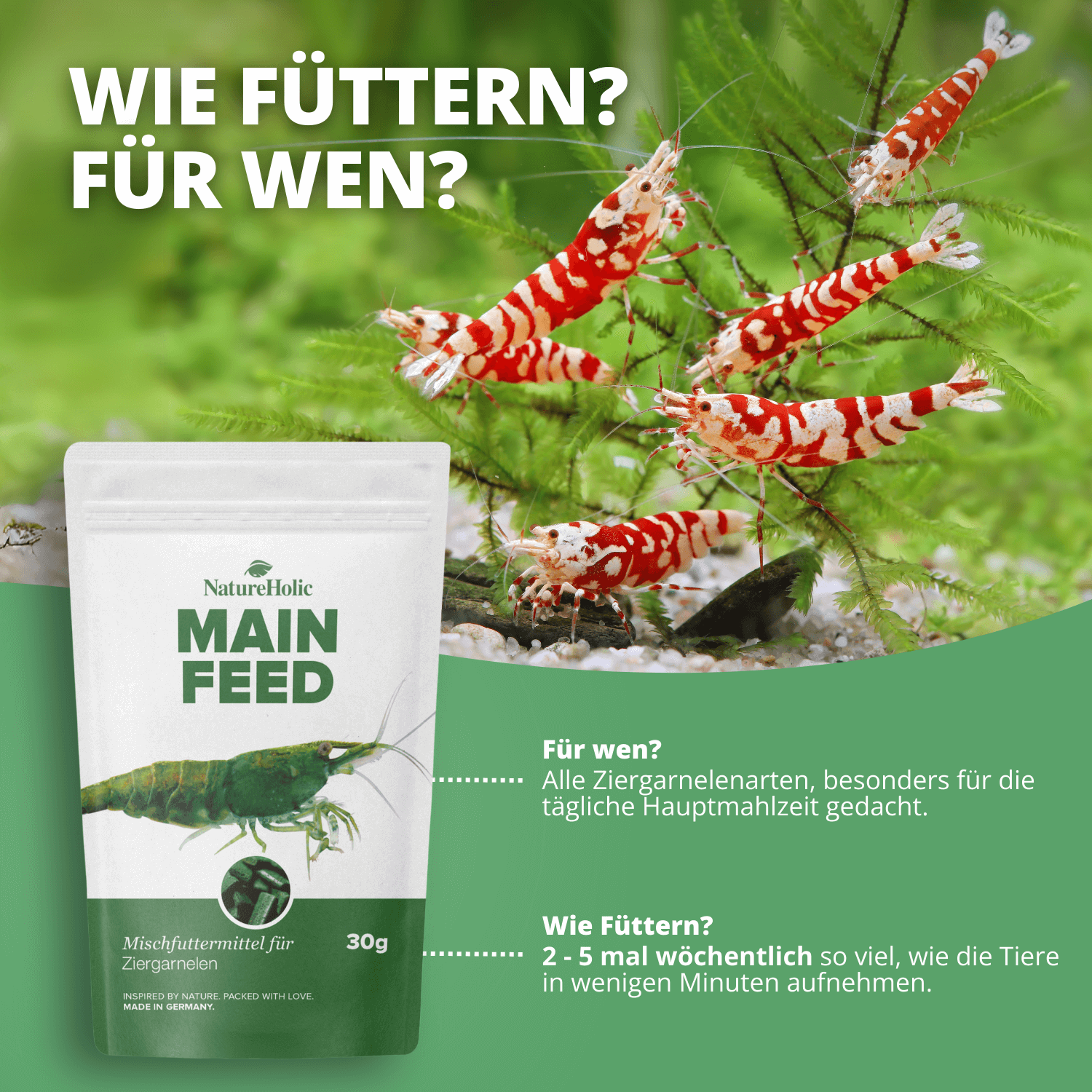 NatureHolic Mainfeed Garnelenfutter - 3 für 2