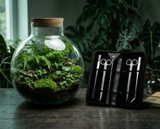 NatureHolic Flaschengarten Pflegeset – 5-tlg. Edelstahl-Set