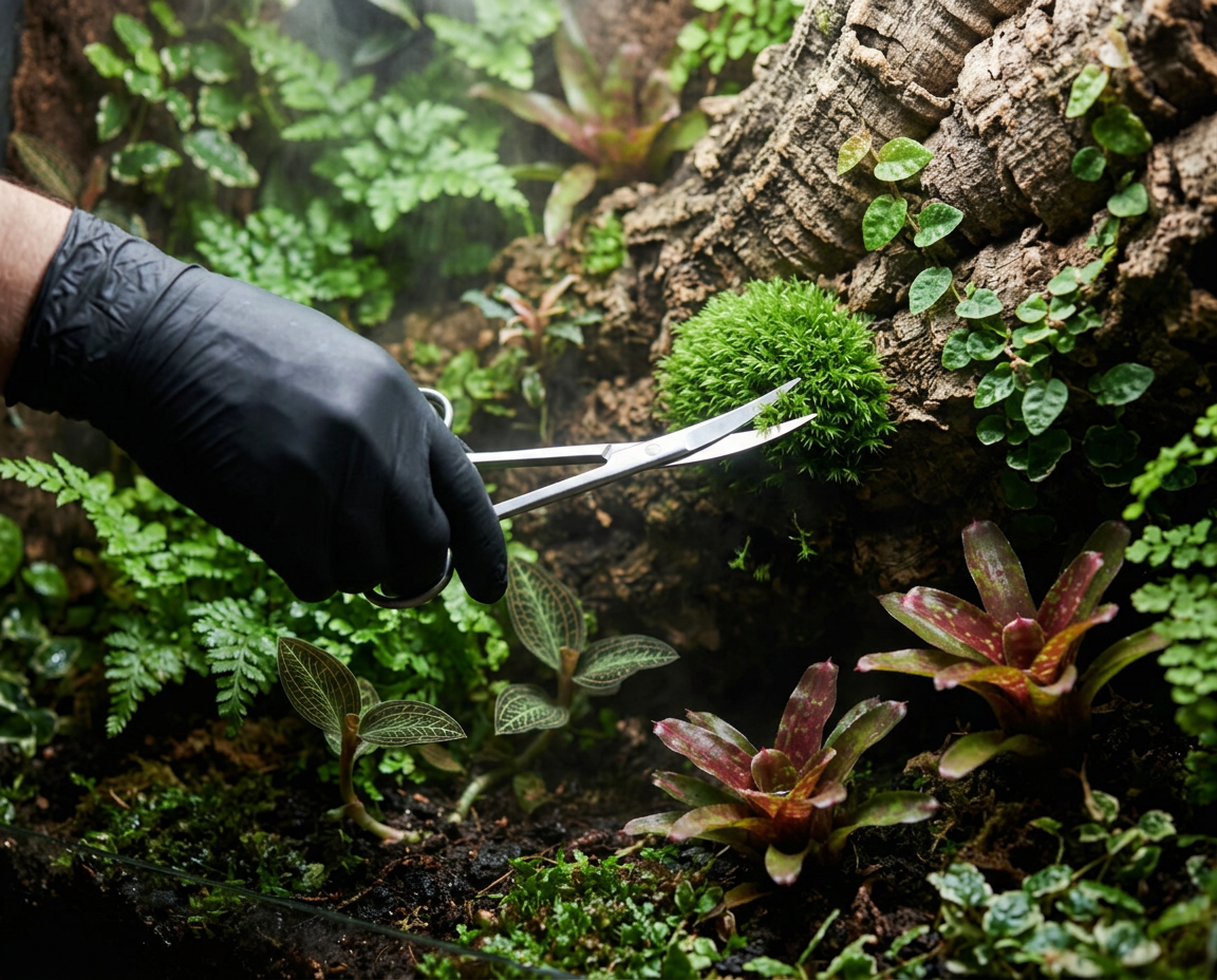NatureHolic Terrarium Toolset – 5-tlg. Edelstahl Pflege-Set