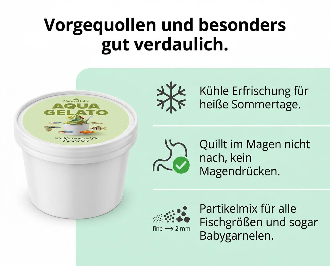 NatureHolic Aqua Gelato  - die kühle Sommer-Erfrischung für deine Aquarium Tiere!