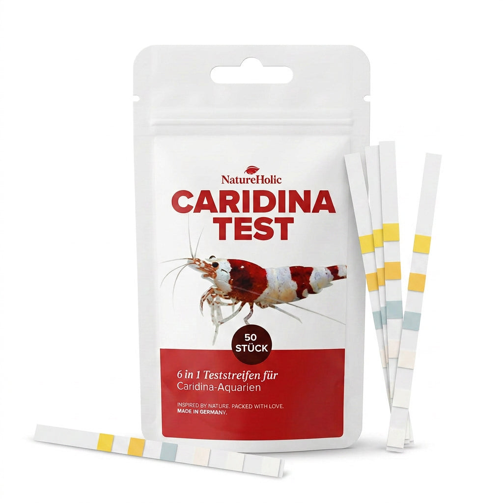 NatureHolic Caridina Test Kit –  Wassertest für Weichwasser-Garnelen inkl. App-Auswertung