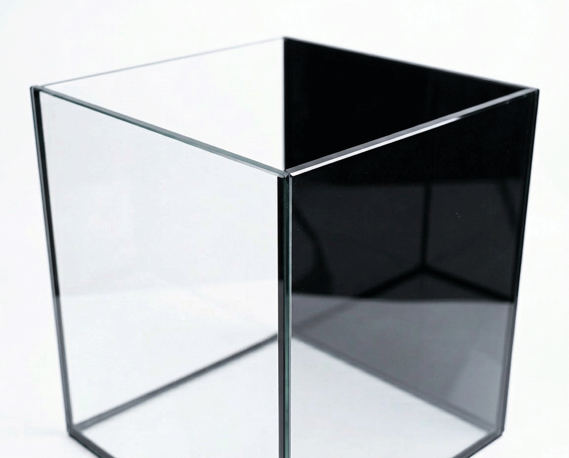 NatureHolic Black Wall - 12L Aquarium mit Rückwand aus schwarzem Glas