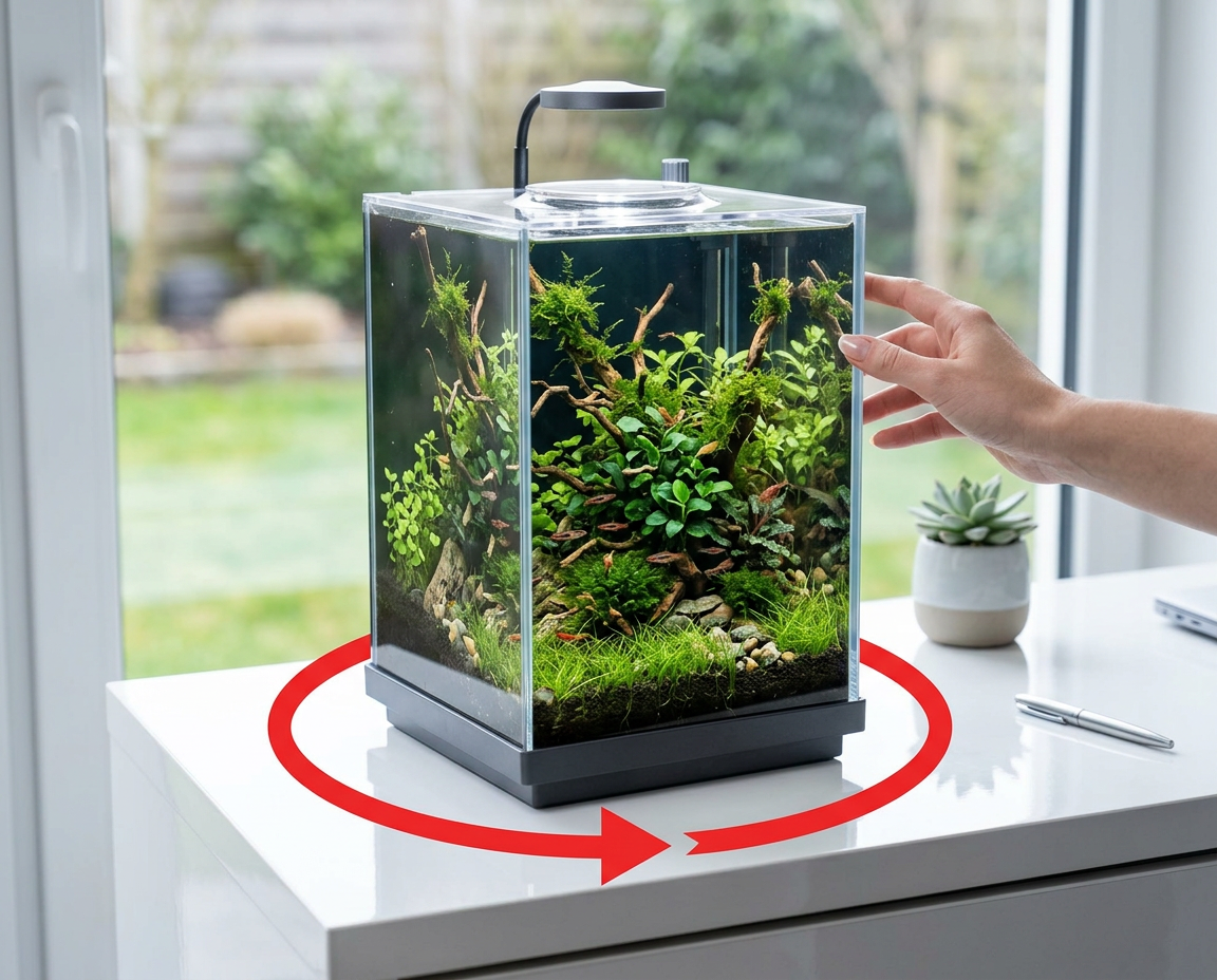 NatureHolic Garnelenaquarium - All in one Komplettset mit Bodenfilter