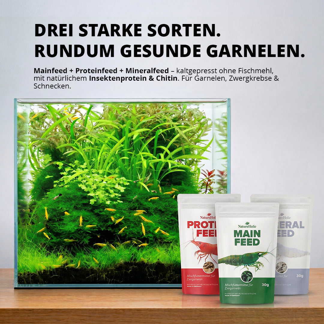 NatureHolic - Futter Paket - Mainfeed / Proteinfeed / Mineralfeed