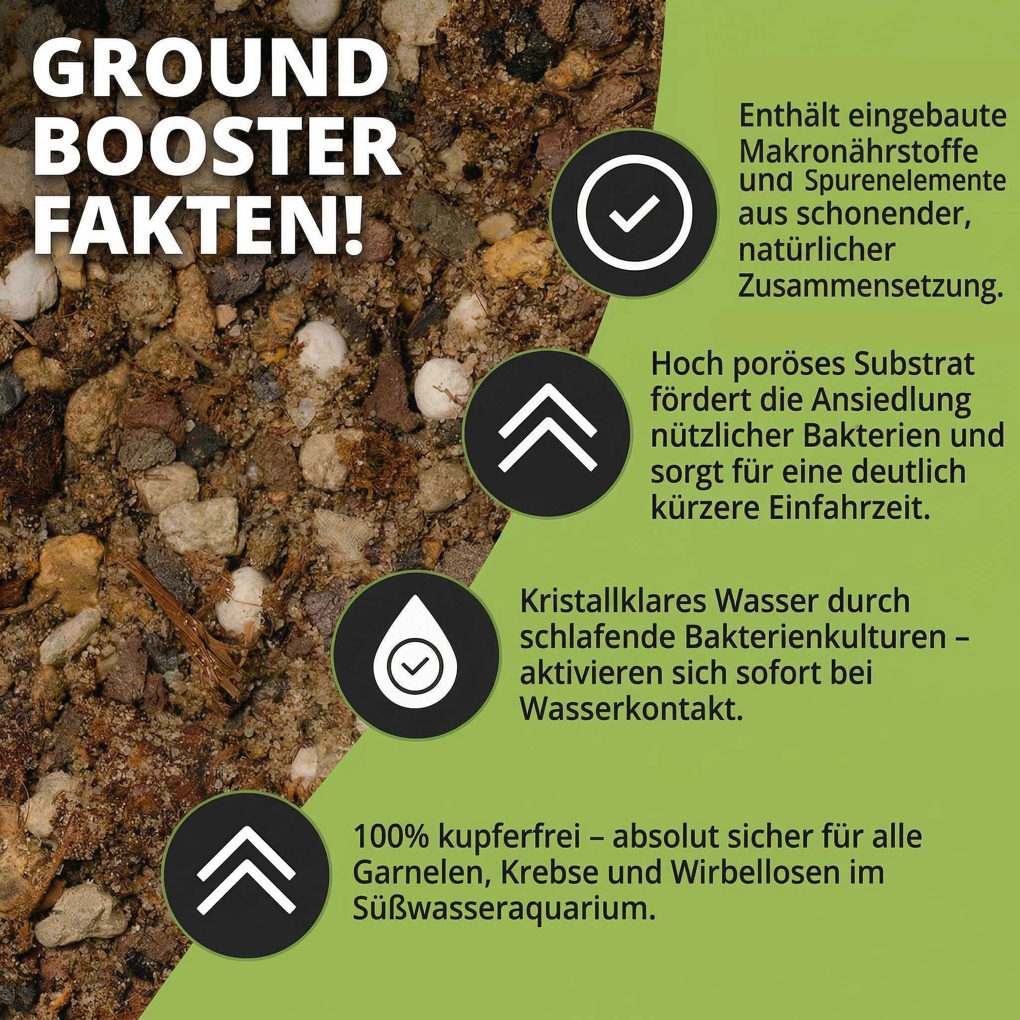 Natureholic - GroundBooster - Nährboden für Nano & Garnelenaquarien