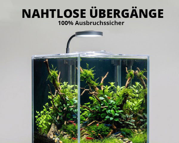NatureHolic Garnelenaquarium - All in one Komplettset mit Bodenfilter