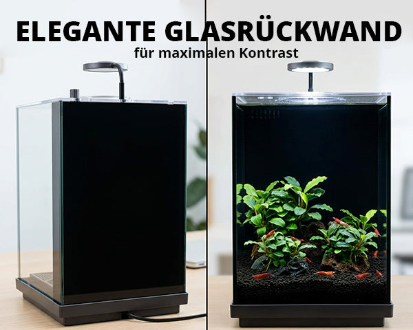 NatureHolic Garnelenaquarium - All in one Komplettset mit Bodenfilter
