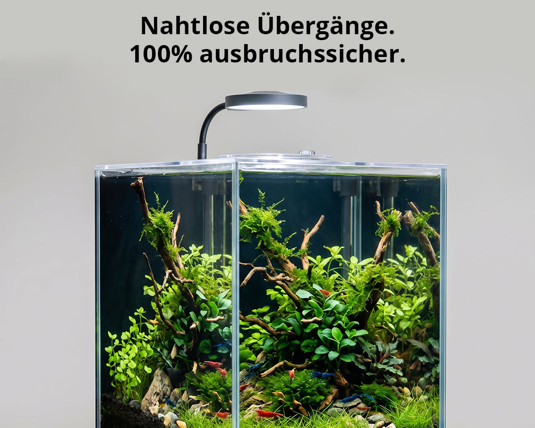 NatureHolic Garnelenaquarium - All in one Komplettset mit Bodenfilter