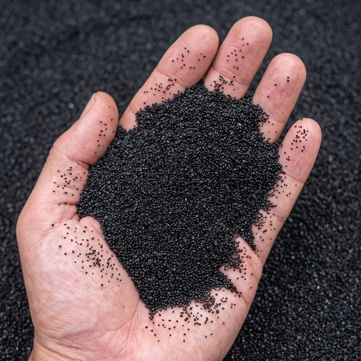 NatureHolic - Garnelensand Schwarz - Aquariensand für Garnelen 3 kg