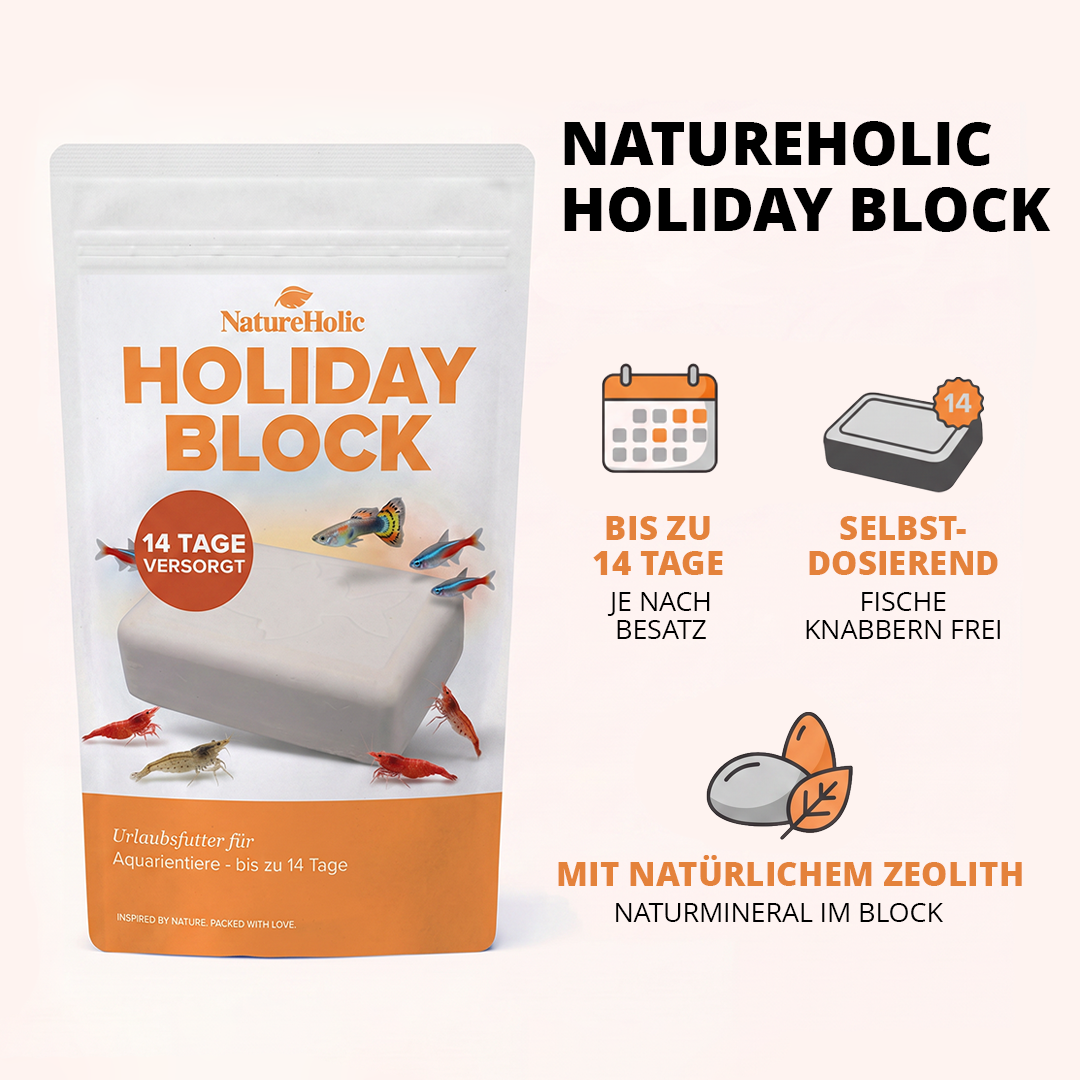 NatureHolic - Holiday Block - Aquarium Urlaubsfutter