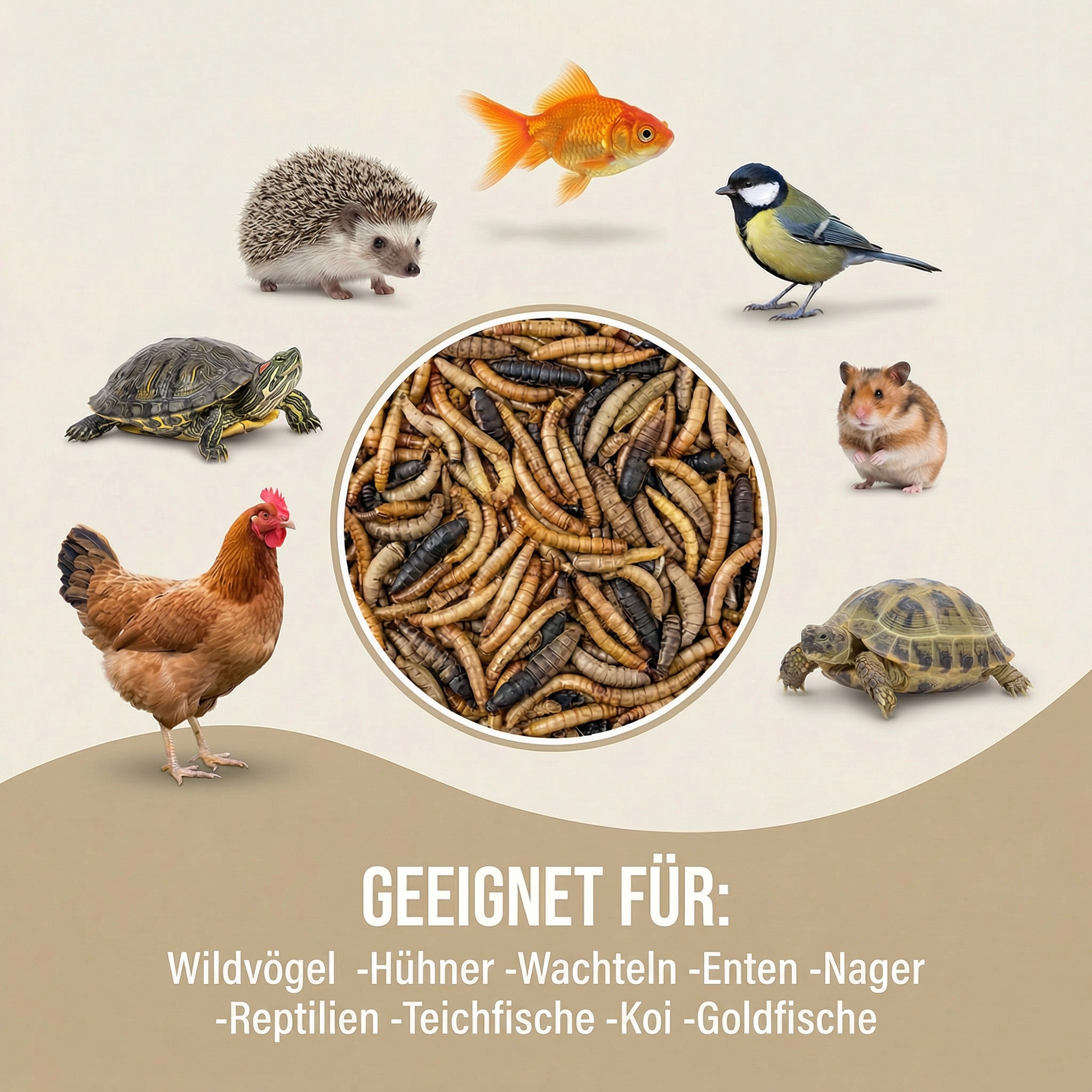 NatureHolic - Mehlwürmer & Soldatenfliegen Mix