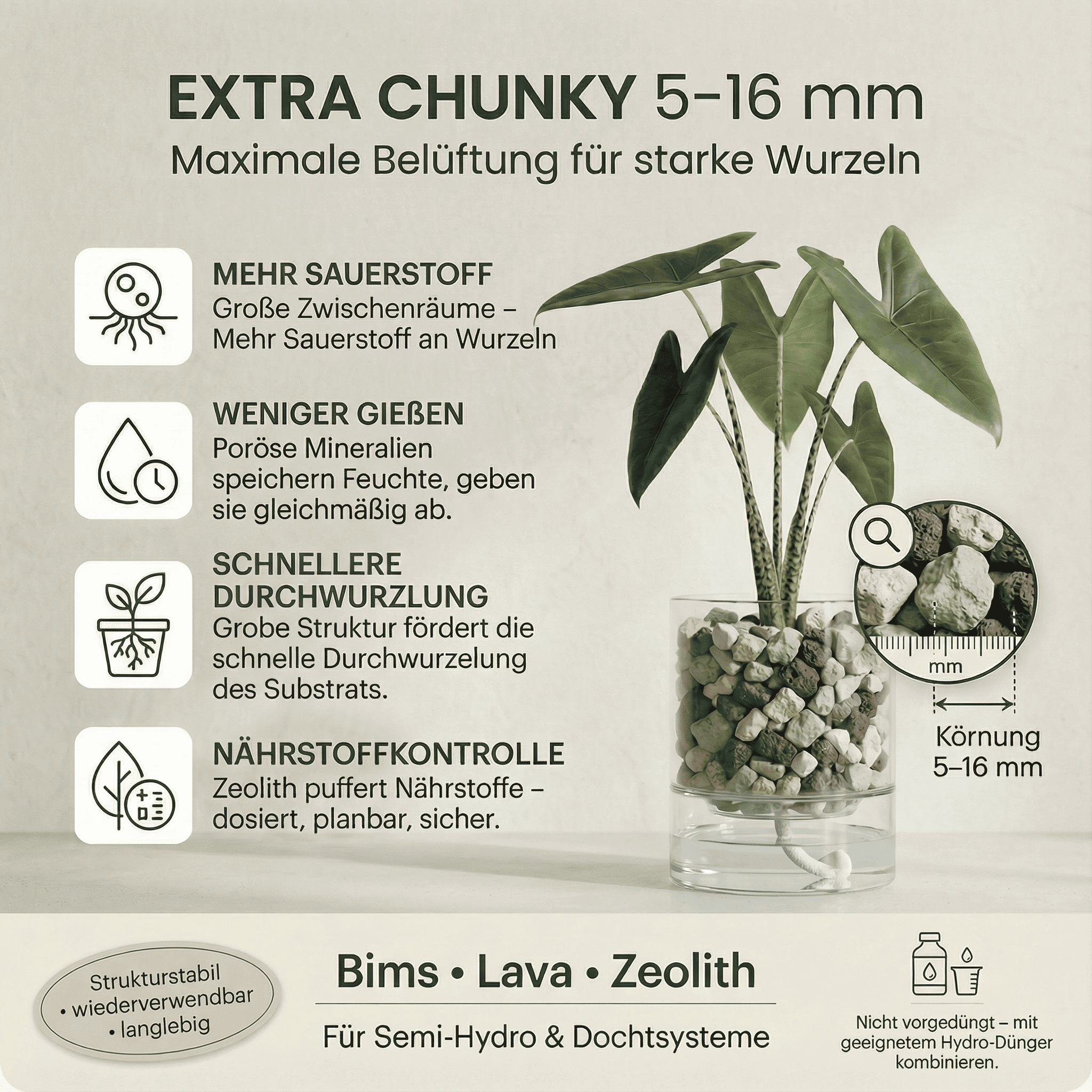 Natureholic - Jungle Mix - Mineralisches Pflanzsubstrat für Zimmerpflanzen