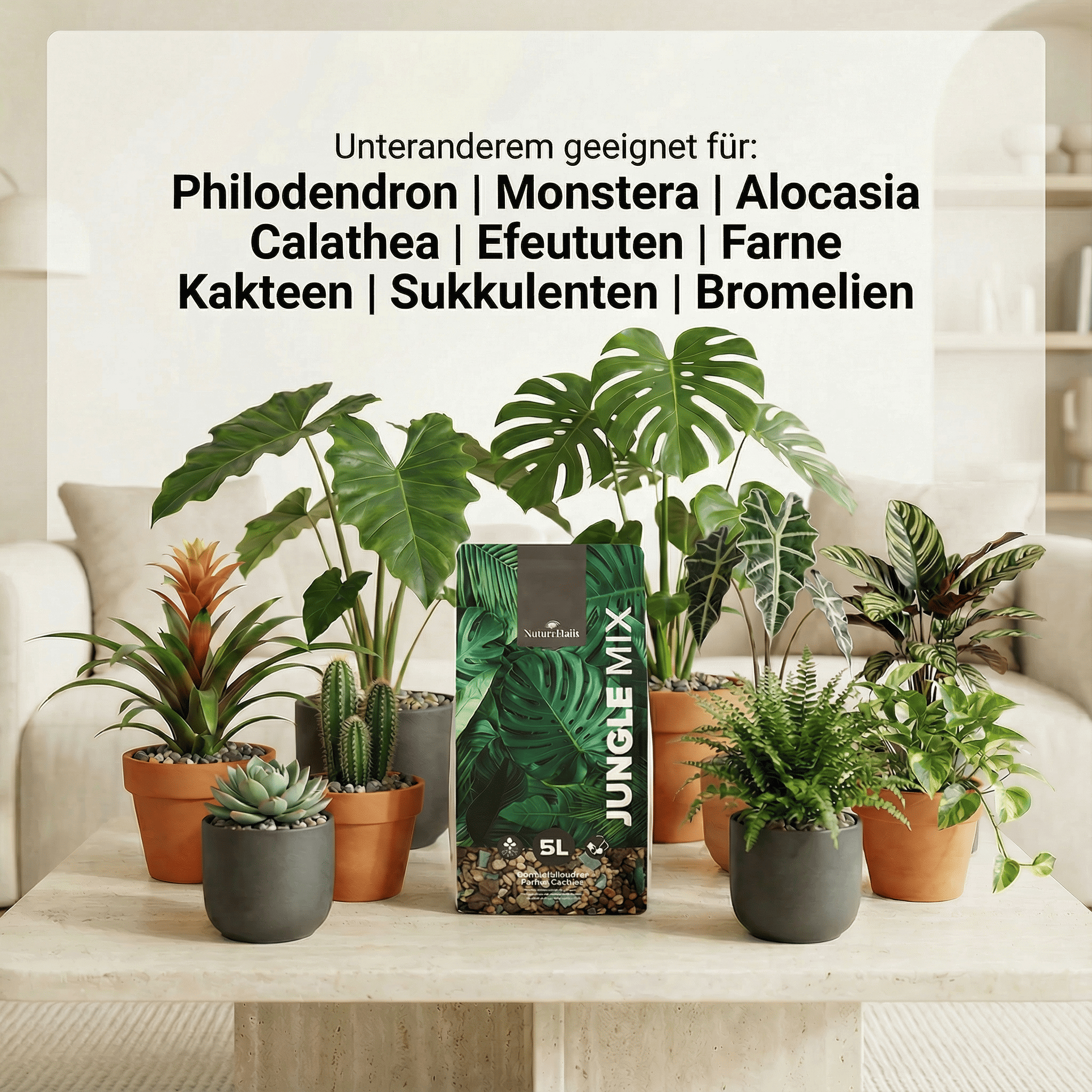 Natureholic - Jungle Mix - Mineralisches Pflanzsubstrat für Zimmerpflanzen