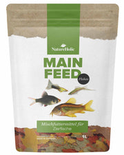 NatureHolic Hauptfeed "Flocke" - Zierfischhauptfutter - 1 Liter