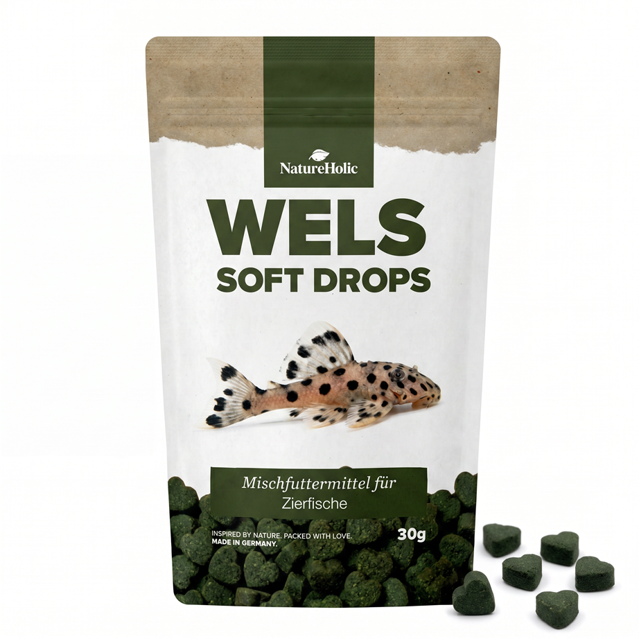 NatureHolic Wels Soft Drops —Softes Futter für Welse 30 g
