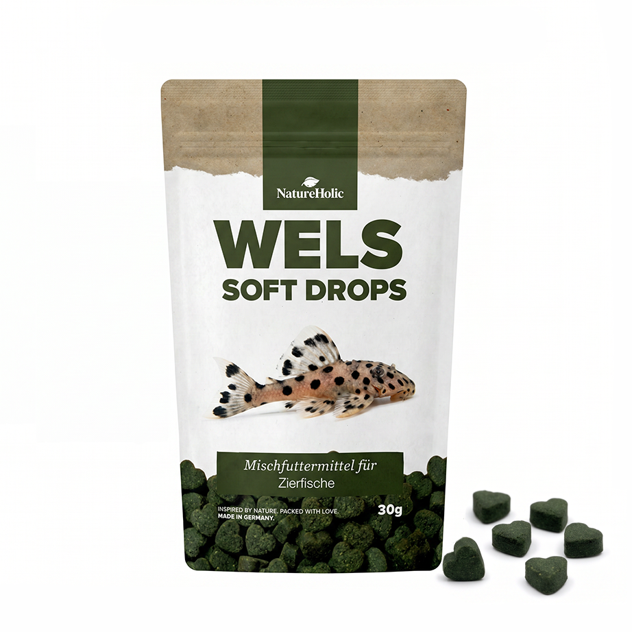 NatureHolic Wels Soft Drops —Softes Futter für Welse 30 g