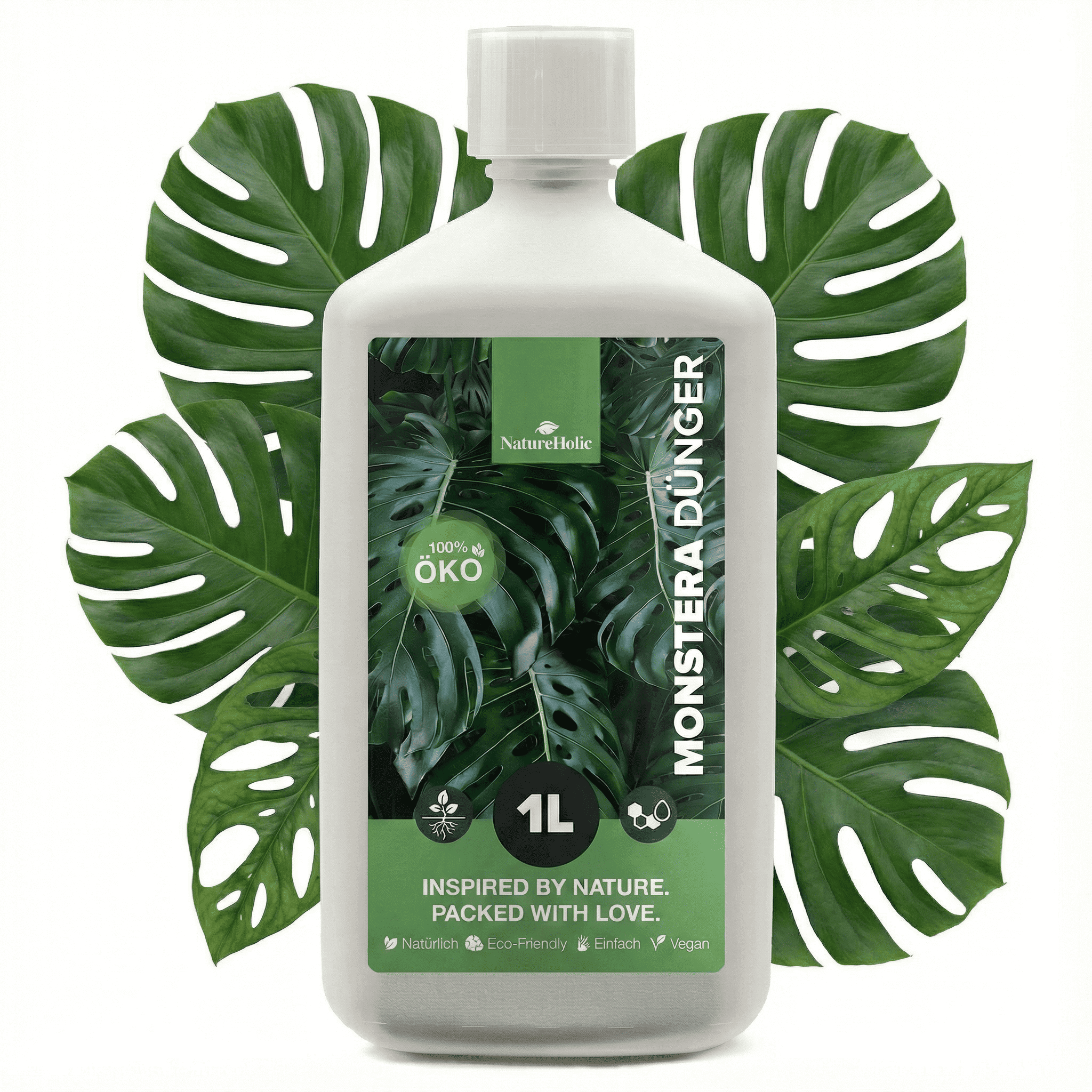 NatureHolic Monstera Dünger - Biologischer Zimmerpflanzendünger - 1000ml