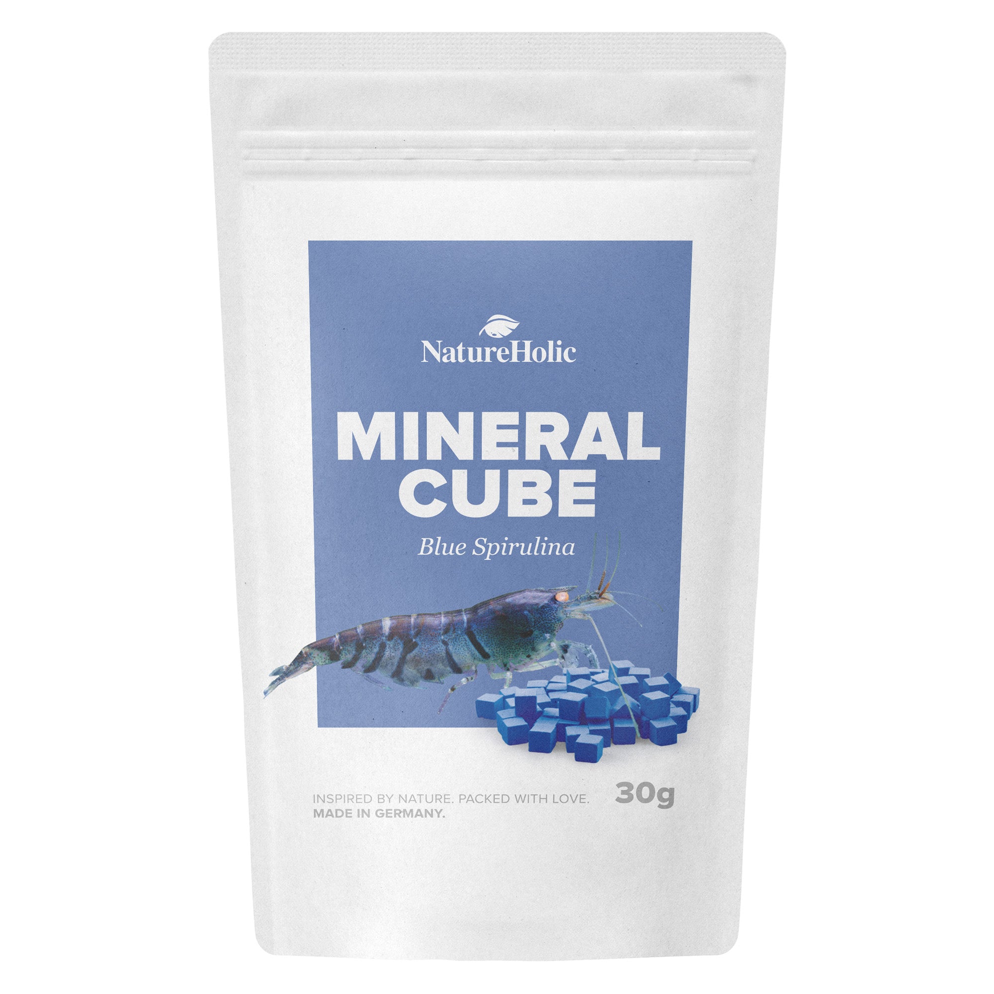 NatureHolic - MineralCube - Blue Spirulina - 30g - Mineralversorgung + Ferienfutter