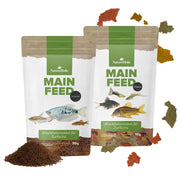 NatureHolic Hauptfeed Bundle - Granulat & Flocke Fischfutter für Zierfische - ohne Füllstoffe