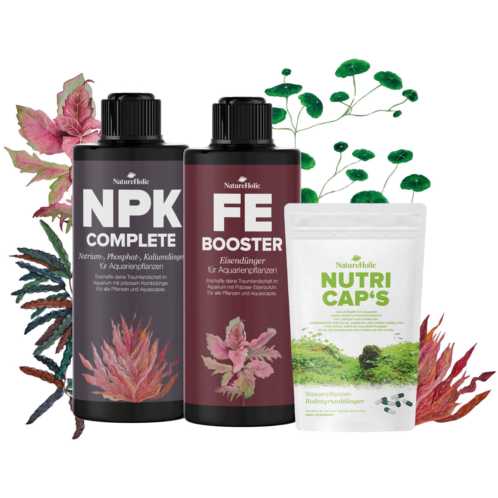 NatureHolic Aquarium Dünger Rundum Sorglospaket - Aquarium Dünger