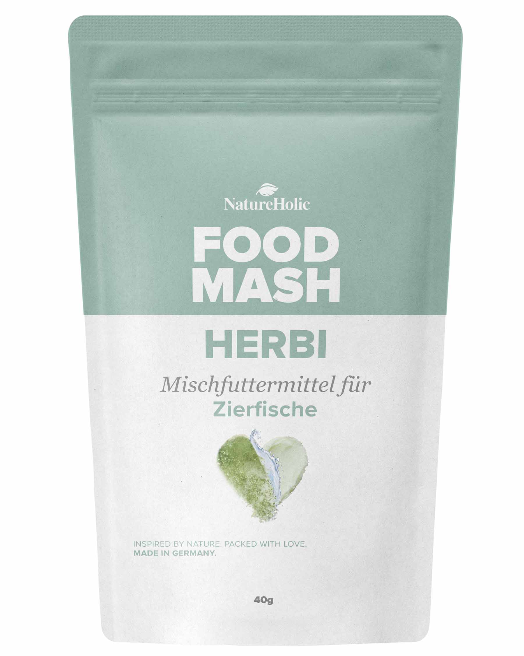 Aquariumfutter zum Selberanmischen – Food Mash Herbi 50 g | Für Garnelen & herbivore Fische