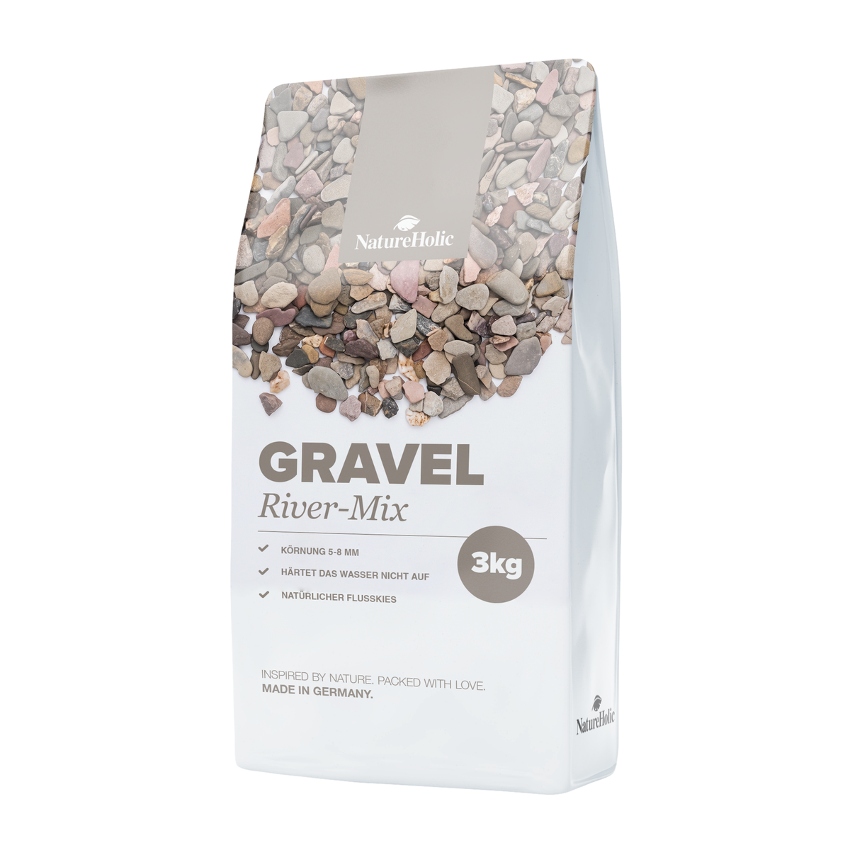 NatureHolic Gravel River-Mix Aquarium Kies 3 kg Packshot