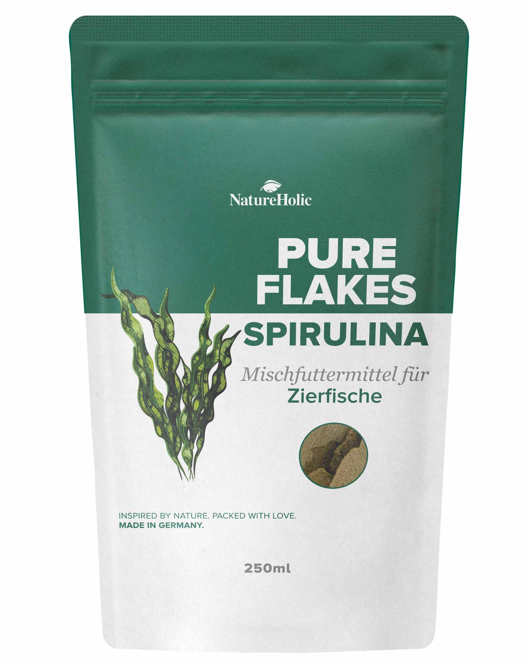 NatureHolic Aquarium Fischfutterflocken - All in One Sorglospaket