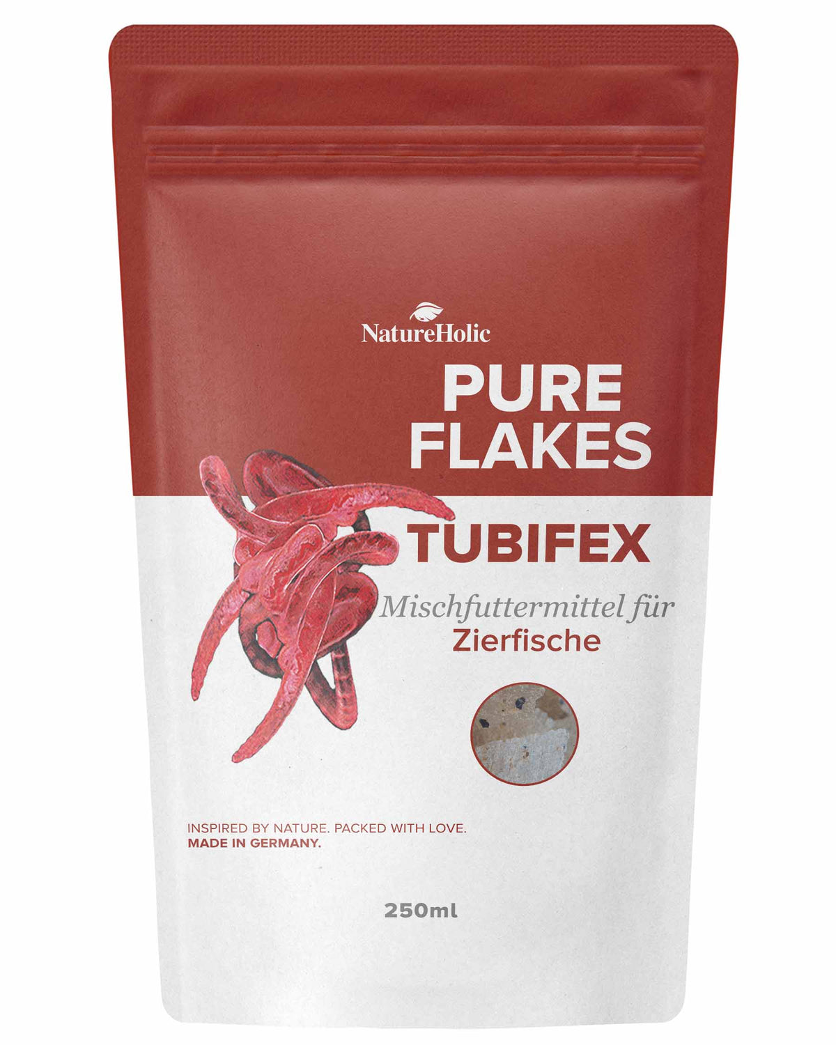 NatureHolic Pure Flakes - Tubifex - 250ml