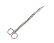 Scissors curved silver