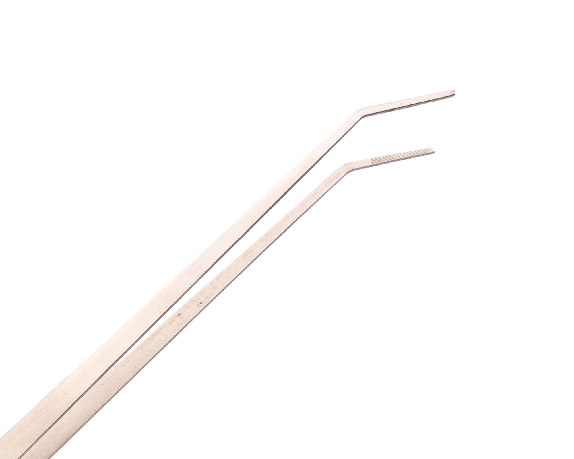 Tweezers curved silver