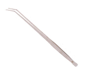 Tweezers curved silver