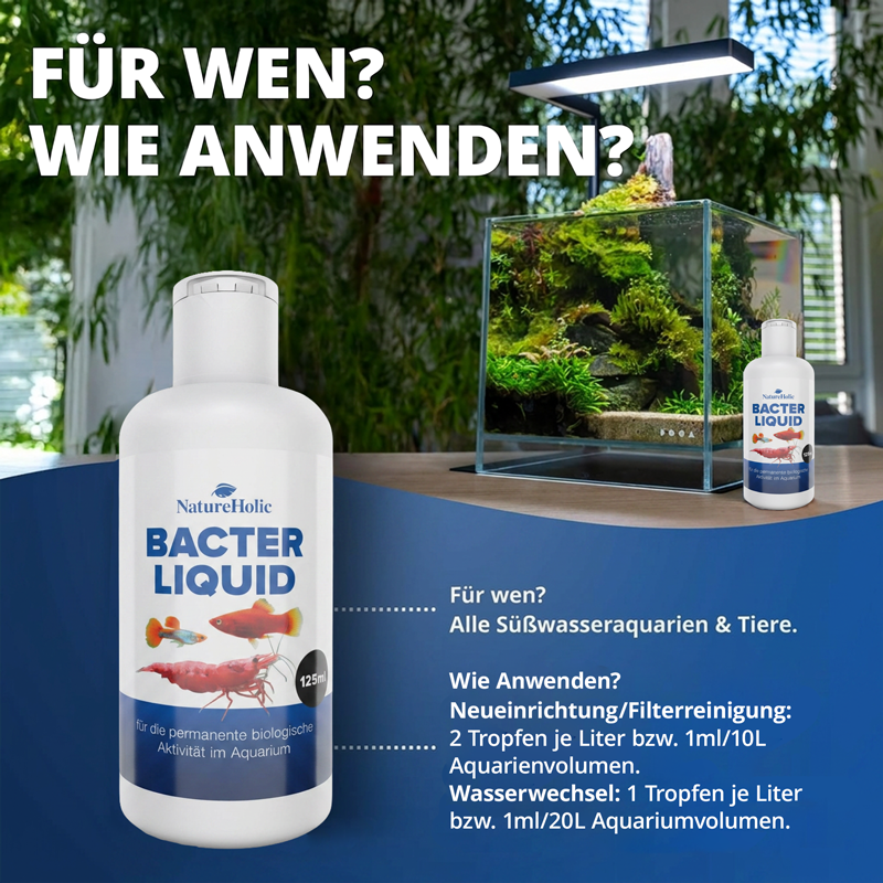 NatureHolic - Bacter Liquid - 125ml - Filterstarterbakterien