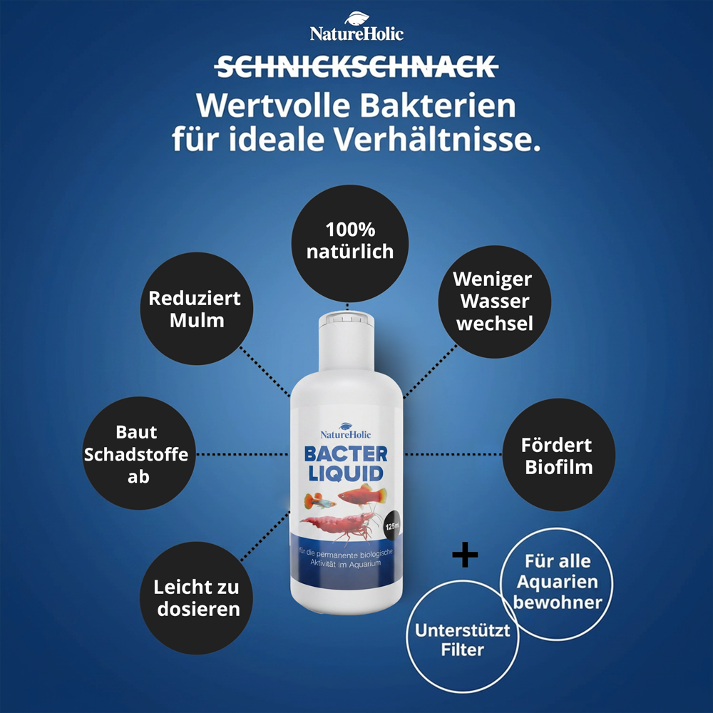 NatureHolic - Bacter Liquid - 125ml - Filterstarterbakterien