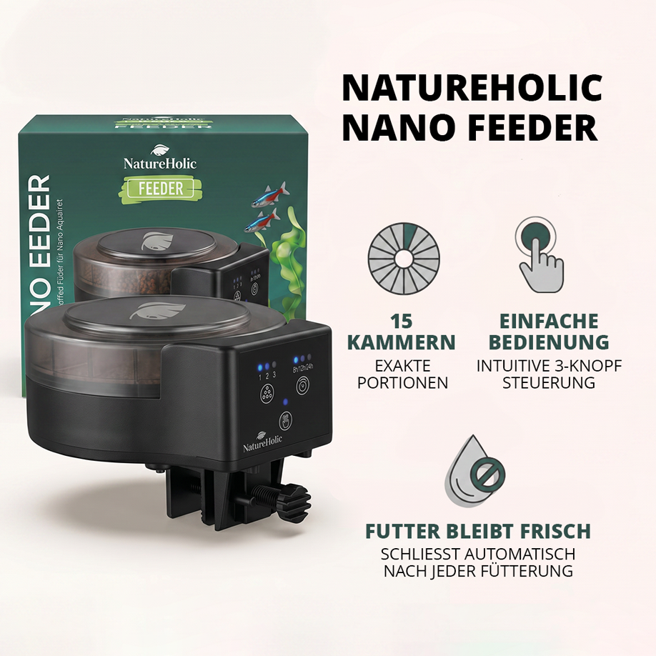 NatureHolic Nano Feeder - Aquarium Futterautomat