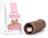 NatureHolic Axolotl Einrichtung Set – Axolotl Safe Ground & Keramik Höhle