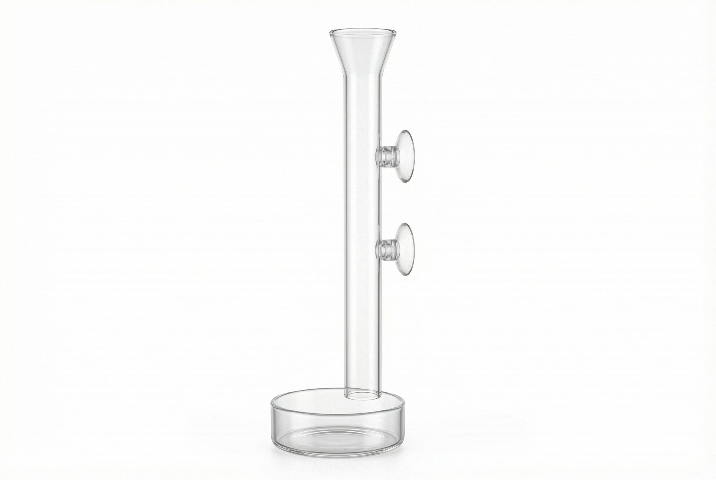 Futterrohr mit Glasschale