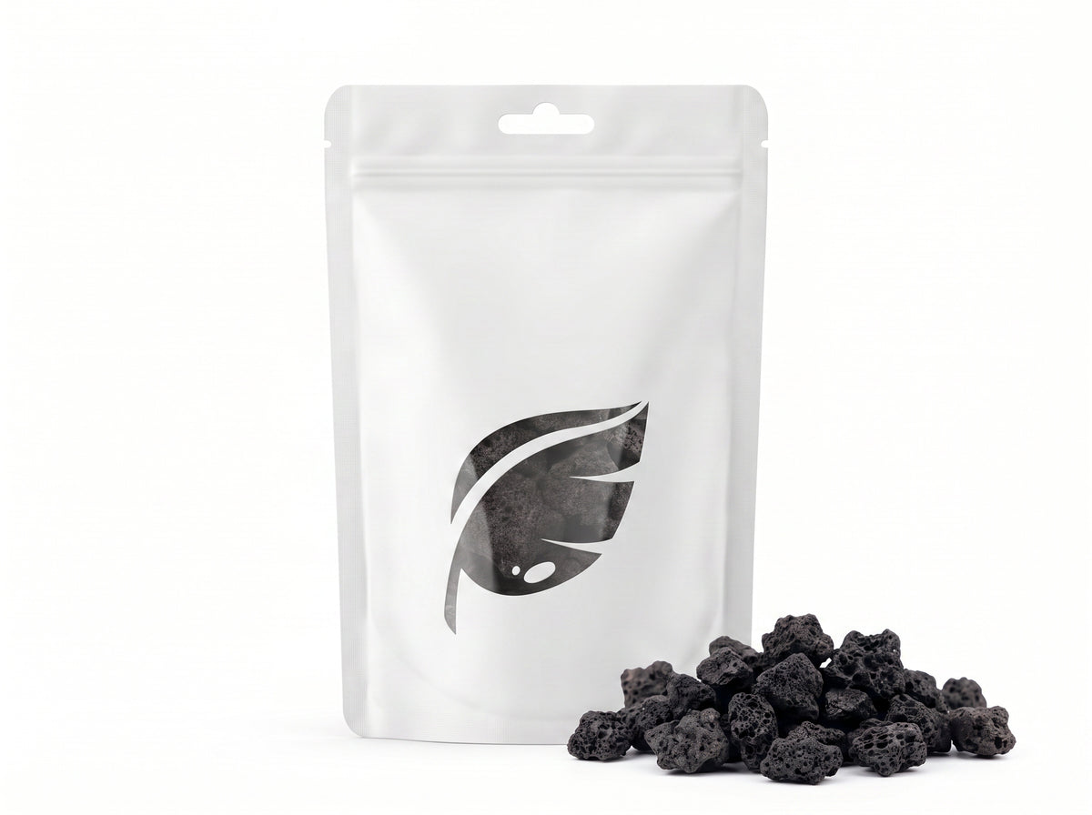 Premium Lavastein Dark - Stein für Aquarium & Terrarium - 250g Bruch