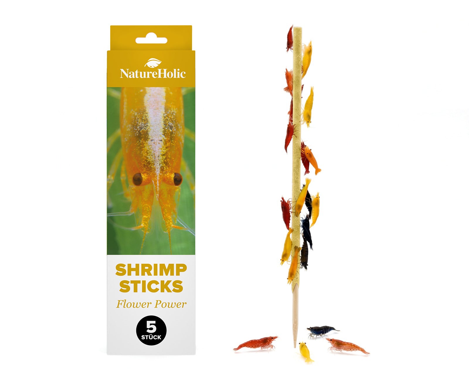 NatureHolic - Garnelen Lollies „Flower Power“ -  5 Lollis fürs Aquarium