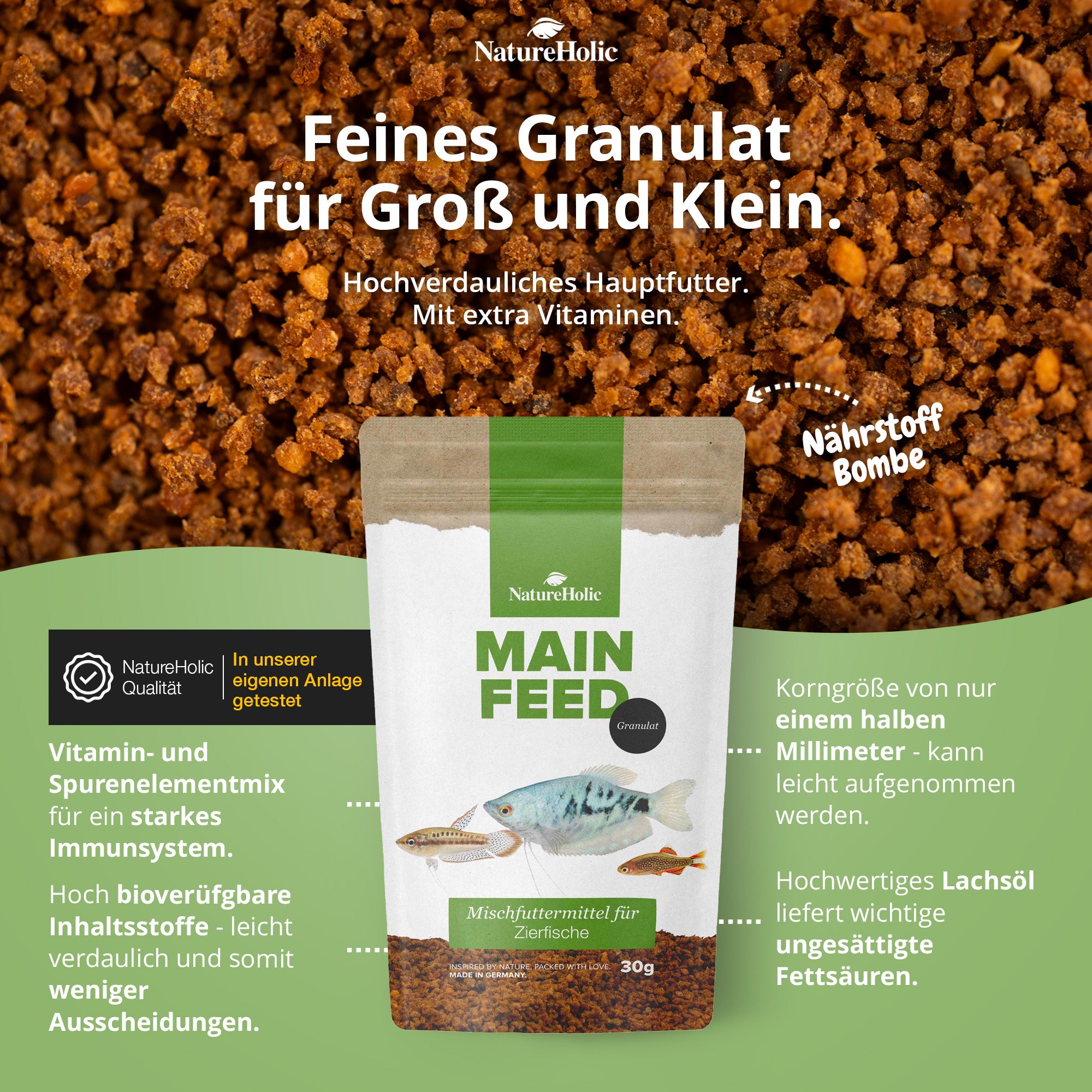 Hauptfeed "Granulat" Zierfische
