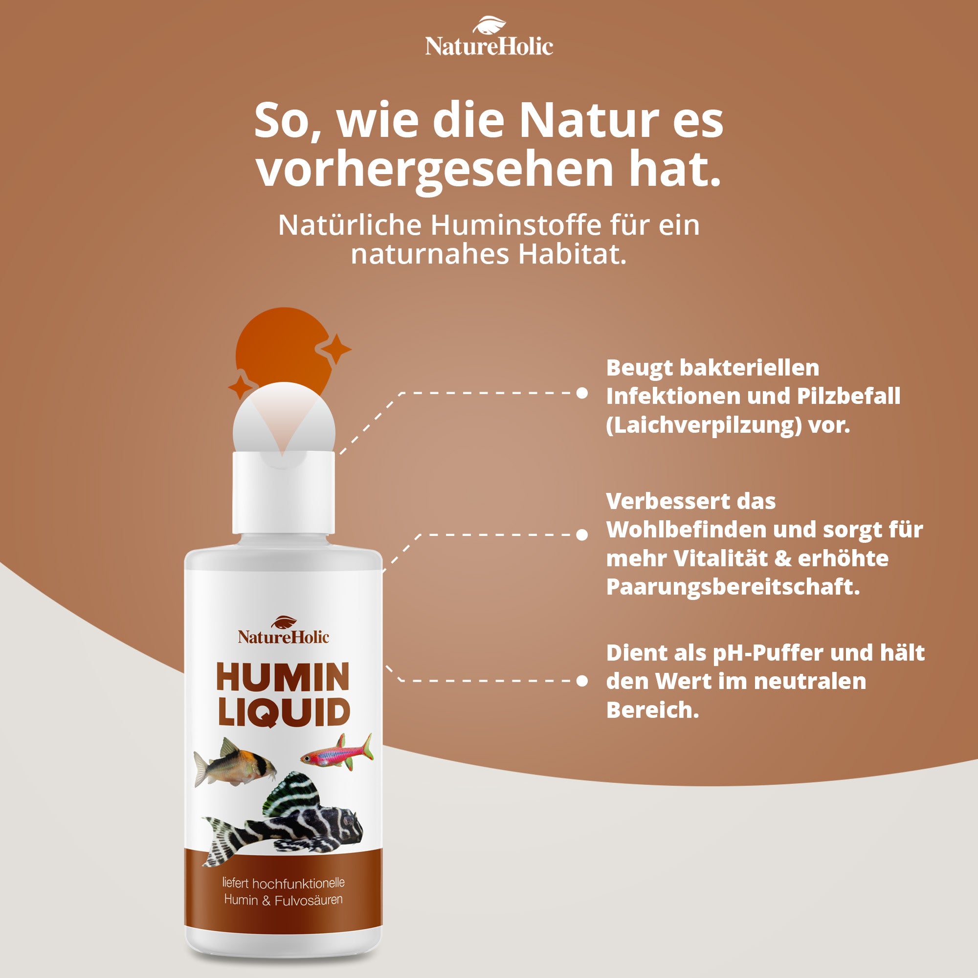 NatureHolic - Crusta Humin Liquid - 125ml / Wertvolle Huminstoffe für dein Aquarium
