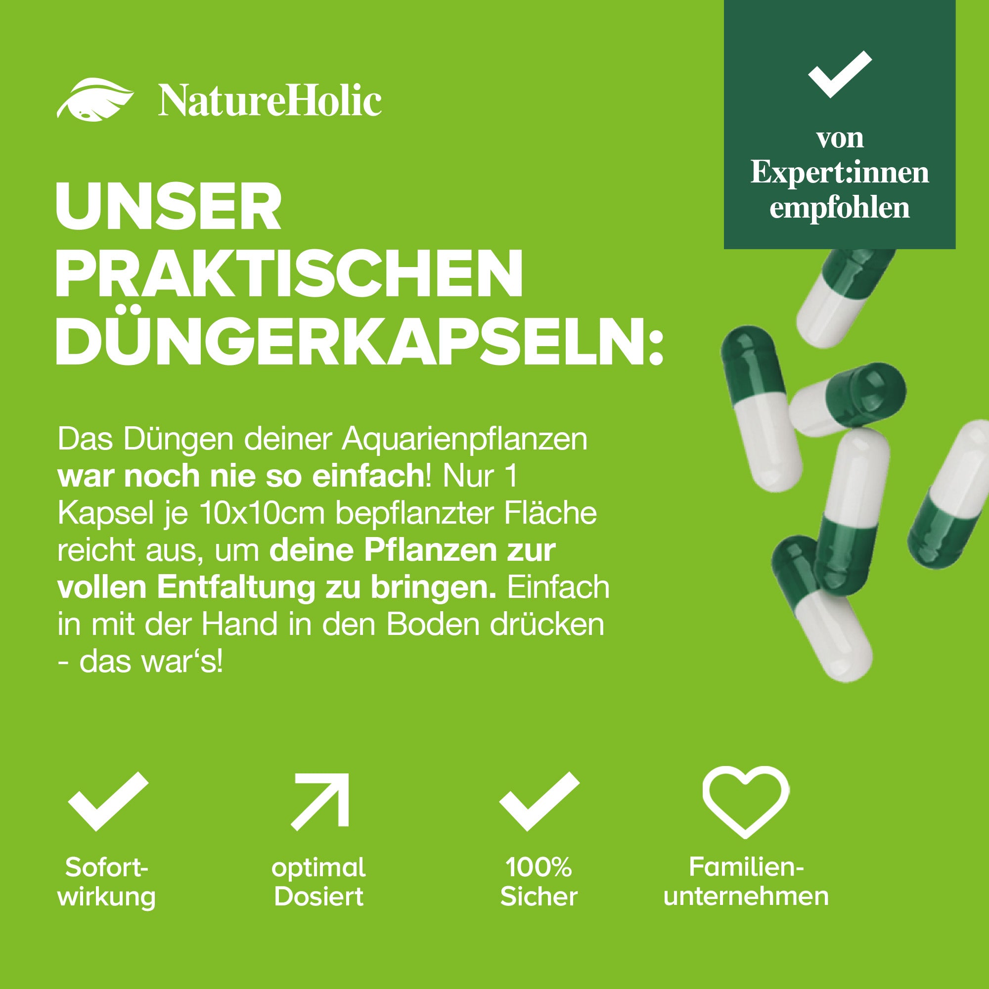 NatureHolic NutriCaps - Wasserpflanzen Bodengrunddünger